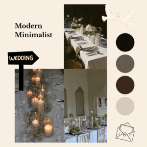 Modern Minimalist Wedding Moodboard